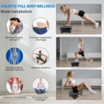 Homesy Vibration Plate Exercise Machine, Vibrating Plate for Lymphatic Drainage, Full Body Shake Platform Board for Home Fitness and Fat Burning, Sport Gym Equipment for Women Men - Image 3