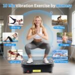 Homesy Vibration Plate Exercise Machine, Vibrating Plate for Lymphatic Drainage, Full Body Shake Platform Board for Home Fitness and Fat Burning, Sport Gym Equipment for Women Men - Image 4