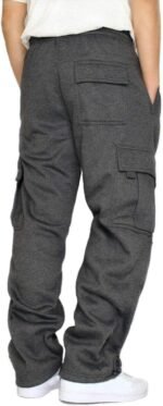 CEHT Men's Cargo Sweatpants Joggers Casual Pants with Pockets for Hiking Athletic Workout - Image 3