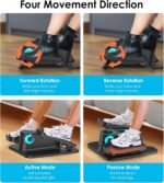 2025 New Under Desk Elliptical Machine,Portable Seated Pedal Exercise Machine for Seniors,Mini Leg Exerciser with 12 Adjustable Speeds&Remote Control,Quiet&Compact for Home Office - Image 5