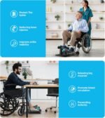 2025 New Under Desk Elliptical Machine,Portable Seated Pedal Exercise Machine for Seniors,Mini Leg Exerciser with 12 Adjustable Speeds&Remote Control,Quiet&Compact for Home Office - Image 6