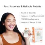 Glucose Meter & Test Kit - White, Sleek Design with Clear & Large Display, 500 Memory, 5 Sec Results, Auto Coding, Sugar Level Monitor Kit for All: Young, Adults, Seniors & Caregivers - Image 5