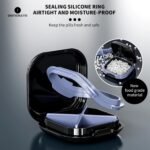 Small Pill Case, Travel Pill Organizer, Small Pill Box, Pill Container for Purse 4 Compartments, Daily Compact Travel Medicine Holder for Vitamins Medication (Blue) - Image 4