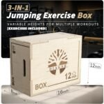 Plyo Box - 3-in-1 Wood Plyometric Jump Platform (16"x12"x8") for Home Gym Training - Ideal for Jumps, Squats & Conditioning-1 Piece - Image 4
