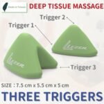LEZER Trigger Massage Point, Manual Massage Ball, Muscle Knots Relief Tool, Myofascial Release, Physical Therapy, Deep Tissue Back Massage, Plantar Fasciitis, 2.9 in x 2.1 in (Green) - Image 3