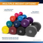Marcy Colored Neoprene Dumbbell (Sold in Singles or Set) Hand Weights, Exercise Free Weights for Home Gym - Image 6