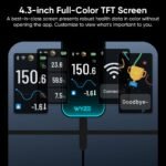 Wyze Scale Ultra, Smart Scale with 4.3" Color Display, Digital Bathroom Scale for Body Weight BMI Muscle Mass Composition, Wi-Fi & Bluetooth Body Fat Scale with Heart Rate, 400 lbs (Black) - Image 3