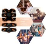 Electronic Muscle Stimulator, Abs Stimulator, EMS Abdominal Muscle Stimulator,Muscle Trainer,USB Rechargeable Gear for Abdomen/Arm/Leg, Ab Stimulator Equipment for Men Women,12 Free Gel Pads - Image 6