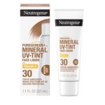 Neutrogena Purescreen+ Tinted Sunscreen for Face with SPF 30, Broad Spectrum Mineral Sunscreen with Zinc Oxide and Vitamin E, Water Resistant, Fragrance Free, Medium Deep, 1.1 fl oz - Image 3