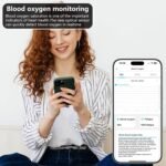 Thin Smart Ring for Fitness & Health Tracking -Heart Rate/Blood Oxygen Monitor, 5ATM Waterproof, Sleep Analysis, Pedometer -No APP Subscription Compatible with Smartphone (Black, 8) - Image 6