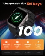 RUXINGX Smart Watch for Women Men: Smartwatch with SpO2 Sleep Track & Heart Rate Monitor, Bluetooth Calling for iPhone Android, 30-Day Long Battery, 120+ Fitness Modes, IP68 Waterproof, Reloj - Image 4