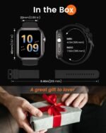 RUXINGX Smart Watch for Women Men: Smartwatch with SpO2 Sleep Track & Heart Rate Monitor, Bluetooth Calling for iPhone Android, 30-Day Long Battery, 120+ Fitness Modes, IP68 Waterproof, Reloj - Image 6