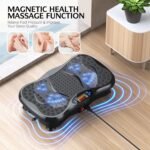 Vibration Plate Exercise Machine, Lymphatic Drainage Machine for Weight Loss, Lymphatic Drainage & Muscle Recovery, Multiple Speeds with Bluetooth & Remote, Max User Weight 330lbs - Image 3