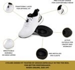Tommaso Women's Cycling Shoes with Pre-Installed SPD Cleats — Easy to Walk-in Ventilated SPD Cycling Shoes for Women's Spin Classes and Indoor Bikes — Comfortable on Foot and Toebox. - Image 5