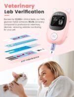 IMPet Glucose Monitoring Kit for Dogs & Cats, Pet Blood Sugar Monitor with Pain-Free & Easy Shuttle, No-Coding Kits with 50 Strips, 50 Lancets and 1 Pet-Specific Lancing Device (Pink) - Image 4
