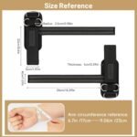 MANUEKLEAR Non-Slip Wrist Straps for Weightlifting Deadlifting, Gym Lifting Straps with D Rings for Cable Machine Workout, 10mm Neoprene Padded Weight lifting Wrist Wraps for Men Women - Image 3