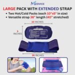 Reusable Hot and Cold Ice Packs for Injuries (3-Piece Set), Joint Pain, Muscle Soreness and Body Inflammation - Reusable Gel Wraps - Adjustable & Flexible for Knees, Back, Shoulders, Arms and Legs - Image 3