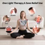 Red Light Therapy for Body, 3-in-1 LED Bead, 660nm&850nm Infrared Light Therapy Pad with Timer & Remote Control, Wearable Red Light Therapy Belt for Shoulder, Neck & Back Use at Home or Office - Image 4