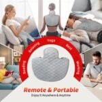 Red Light Therapy for Body, 3-in-1 LED Bead, 660nm&850nm Infrared Light Therapy Pad with Timer & Remote Control, Wearable Red Light Therapy Belt for Shoulder, Neck & Back Use at Home or Office - Image 8