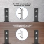 Wall Mount Pull Up Bar, Heavy Duty Steel Joist Mount Chin Up Bar, Pull-Up Bar With Wood Mount and Wall Mount Screws - Image 5
