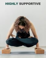 Trideer Cork Yoga Blocks, 2 Pack Natural Cork Blocks, High Density with Non Slip Surface, Eco-Friendly Accessories and Ideal for Yoga, Pilates, Stretching - Image 3
