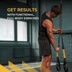 THYSOL® Resistance Trainer Pro Xtreme Straps Army | Sling Trainer Set with Adjustable Door Anchor | Fitness Home Workouts - Suitable for Travelling & for Training Indoor & Outdoor (Yellow) - Image 5