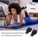 Jerify Yoga Strap for Stretching Bulk 6ft Exercise Stretch Band with Metal D Ring Adjustable Pilates Non Elastic Yoga Belt for Women Men Physical Fitness Gym Workout Dance - Image 3