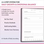 iAmEvolving Journal – Guided Gratitude & Goal Planner with Habit Tracker, Mindfulness Prompts & Daily Reflection | Undated 6-Month Self-Care & Wellness Notebook for Personal Growth (Lavender) - Image 3