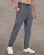 3 Pack Mens Athletic Sweatpants with Zipper Pockets,Workout Gym Joggers Pants for Men Running Jogging Pants - Image 7