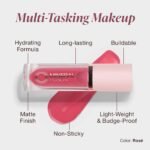 Mineral Fusion 2-in-1 Lip & Cheek Stain Rose, 0.10 fl oz, Rosey Pink hydrating, long-lasting, matte lip and cheek color - Image 3