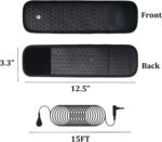 Upgraded Grounding Wrist Strap, Black Therapy Wristband Improves Sleep Reduces Pain and Inflammation, Increases Energy Grounded Bracelet 12.5"x3.3" - Image 3