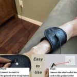 Upgraded Grounding Wrist Strap, Black Therapy Wristband Improves Sleep Reduces Pain and Inflammation, Increases Energy Grounded Bracelet 12.5"x3.3" - Image 6