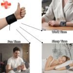 Upgraded Grounding Wrist Strap, Black Therapy Wristband Improves Sleep Reduces Pain and Inflammation, Increases Energy Grounded Bracelet 12.5"x3.3" - Image 7