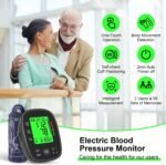 Blood Pressure Monitor Upper Arm: Automatic Blood Pressure Monitors for Home Use - Electric BP Machines Large Cuff 8.7"-16.5" Adjustable - LCD Digital Display 2 Users 99 Sets Memory - Image 3