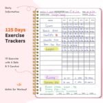 Pink Workout Journal for Women, Hardcover Fitness Journal for Home and Gym Workout Log Book A5(5.9" x 8.8") for Tracking Exercise and Progress, Lightweight Fitness Planner with Practical Layout - Image 3