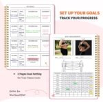 Pink Workout Journal for Women, Hardcover Fitness Journal for Home and Gym Workout Log Book A5(5.9" x 8.8") for Tracking Exercise and Progress, Lightweight Fitness Planner with Practical Layout - Image 4