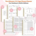 Pink Workout Journal for Women, Hardcover Fitness Journal for Home and Gym Workout Log Book A5(5.9" x 8.8") for Tracking Exercise and Progress, Lightweight Fitness Planner with Practical Layout - Image 6