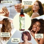 Seven Minerals, NEW Fermented Rice Water for Hair Growth - Blended with Nettle, Aloe Vera & Jasmine - Vegan Non-Greasy Rice Water Spray - Thicker, Longer, Softer Hair for Women & Men (4 fl oz) - Image 4