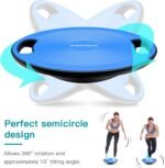 EVERYMILE Wobble Balance Board, Exercise Balance Stability Trainer Portable Balance Board with Handle for Workout Core Trainer Physical Therapy & Gym No-Skid Surface - Image 4