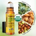 Seven Minerals Castor Oil Roll On Eye Roller for Under Eye Bags, Dark Circles & Wrinkles - Powerful Organic Blend of Castor, Frankincense & Jojoba - Brighten, and Revitalize Skin & Face - 0.33 fl oz - Image 5