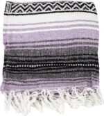 Canyon Creek Authentic Mexican Yoga Falsa Blanket (Light Purple) - Image 3