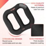 Yes4All 3-in-1 Multifunctional Neoprene Dumbbell/Multi-Usage Dumbbell with Solid Core, Ergonomic Curve,Black - Image 4