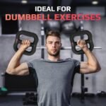 Yes4All 3-in-1 Multifunctional Neoprene Dumbbell/Multi-Usage Dumbbell with Solid Core, Ergonomic Curve,Black - Image 5