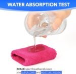 BEACE Sweatbands Sports Wristband for Men & Women - Moisture Wicking Athletic Cotton Terry Cloth Sweatband for Tennis, Basketball, Running, Gym, Working Out - Image 3