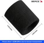BEACE Sweatbands Sports Wristband for Men & Women - Moisture Wicking Athletic Cotton Terry Cloth Sweatband for Tennis, Basketball, Running, Gym, Working Out - Image 5