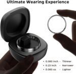 Ultra-Thin Smart Ring for Women Men,Sleep Tracker Ring with Heart Rate, Waterproof Fitness Ring for Activity Monitoring/Steps/Calories,No Subscription Fee,for iSO & Android (Silver,12#) - Image 3