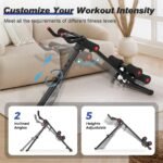 RELIFE REBUILD YOUR LIFE AB Workout Machine Adjustable Ab Trainer Foldable Ab Cruncher Strength Training Equipment for Home Gym Blue 440 LBS - Image 4