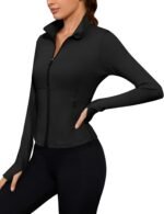 Avoogue Women Lightweight Active Jacket Full Zip Workout Running Yoga Athletic Outerwear with Pockets - Image 3