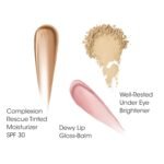 bareMinerals 3-Piece Clean Beauty Gift Set, Includes 3 Full-Sizes, Tinted Moisturizer Mineral SPF 30 + Hyaluronic Acid, Under-Eye Brightener + Concealer, Dewy Lip Gloss-Balm Set, Makeup Trio - Image 3