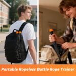 Ropeless Battle Ropes Weighted — 2 Pack Portable Cordless Battle Ropes for HIIT & Cardio Full-Body Workout Tool with Non-Slip Spiral Handles, Travel-Friendly Home Gym Equipment for Women & Men - Image 5